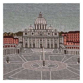Saint Peter's square tapestry 13.7x23.5"
