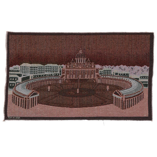Saint Peter's square tapestry 13.7x23.5" 3