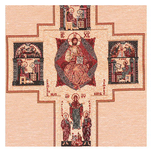 The Third Millennium cross tapestry 19.5x16" 2
