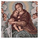 Wandteppich Maria mit dem Kinde nach Salvi 55x40 cm s2