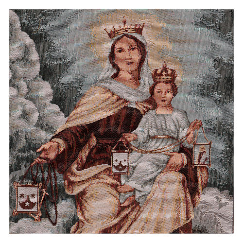 Our Lady of Mount Carmel tapestry wall tapestry with loops 19.7x16" 2