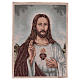 Tapisserie Sacré-Coeur de Jésus avec paysage 50x40 cm s1