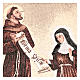 Wandteppich Hl. Franz und Klara von Assisi 50x40cm s2