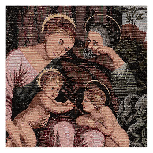 Holy Family and John the Baptist tapestry 50x40 cm 2