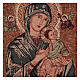 Tapiz Virgen del Perpetuo Socorro marco ganchos 50x40 cm s2
