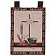 Symbos of the Eucharist tapestry wall tapestry with loops 21x15" s1