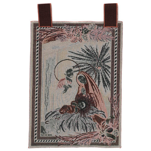 Holy Family tapestry with frame and hooks 50x40 cm 3