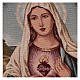 Arazzo Sacro Cuore di Maria con paesaggio cornice ganci 50x40 cm s2
