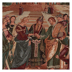 Marriage of the Virgin Mary and St Joseph tapestry 23.4x15"