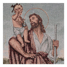 Wandteppich Heiliger Christophorus 50x30 cm