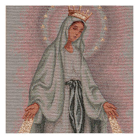 Miraculous medal tapestry 21x12"
