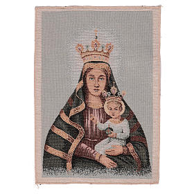 Blessed mother and child tapestry 15x11"