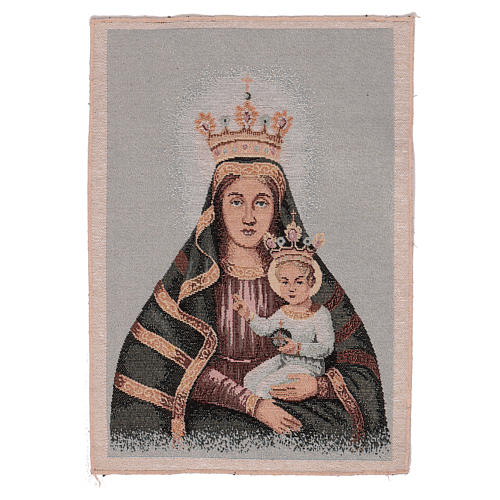 Blessed mother and child tapestry 15x11" 1