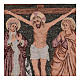 Crucifixion with Mary and John tapestry 15x11" s2