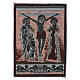 Crucifixion with Mary and John tapestry 15x11" s3