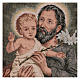 Tapisserie St Joseph avec lys 50x40 cm s2