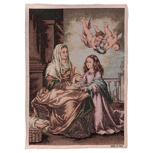 Saint Anne by Murillo tapestry 21.5x15" 1