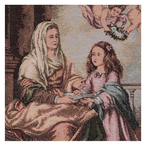 Saint Anne by Murillo tapestry 21.5x15" 2