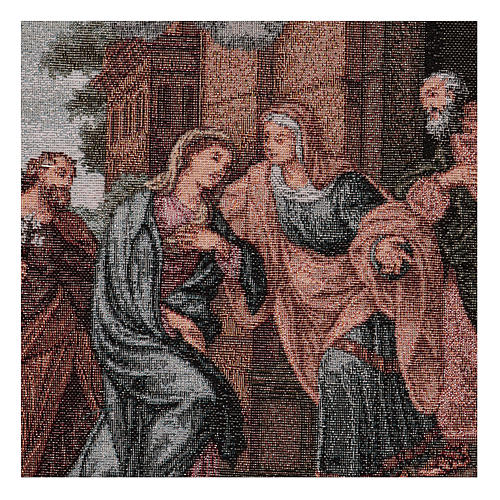 Wandteppich Marias Besuch bei Elisabeth 45x30 cm 2