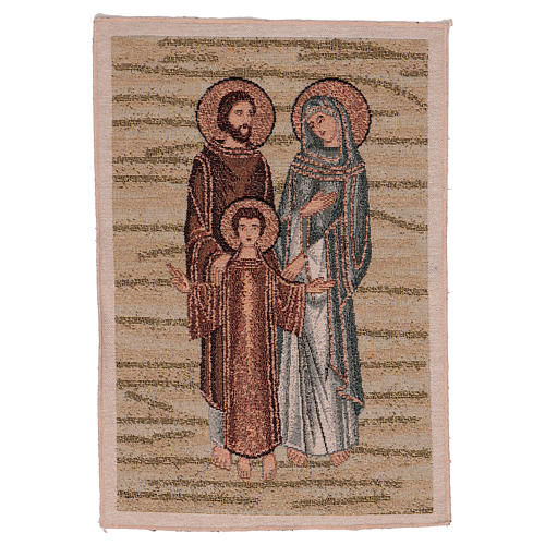 Wandteppich Heilige Familie Mosaikoptik 40x30 cm 1