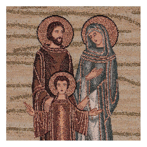 Wandteppich Heilige Familie Mosaikoptik 40x30 cm 2