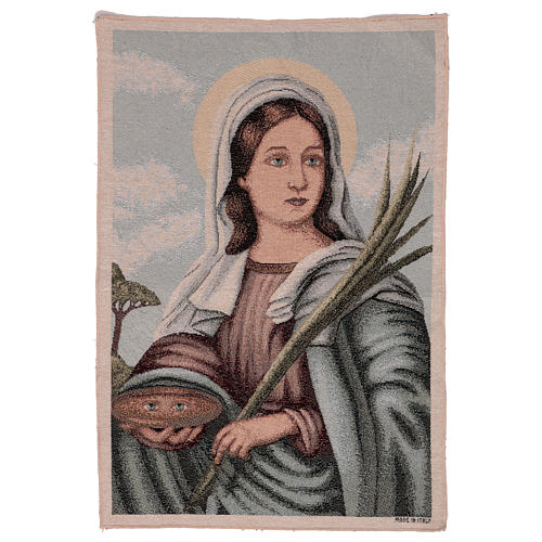 Wandteppich Heilige Lucia 55x40 cm 1