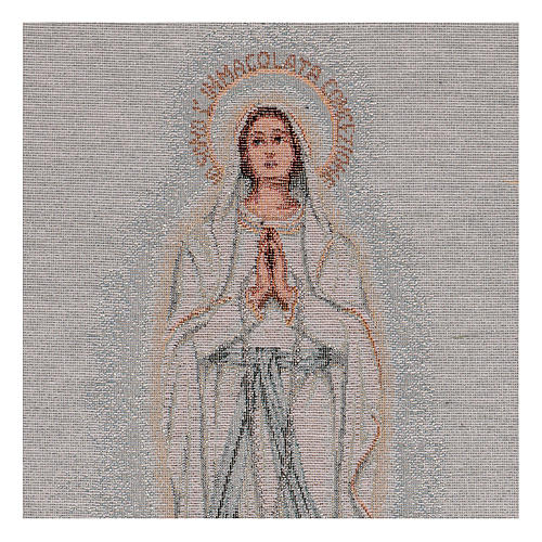 Our Lady of Lourdes tapestry 18x12" 2
