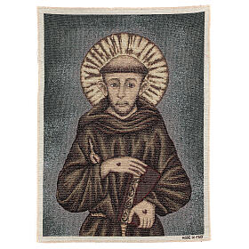 Saint Francis tapestry 20.5x15"