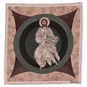 Wandteppich Christus Pantokrator 40x40 cm