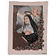 Saint Rita praying with angel tapestry 50x40 cm s1