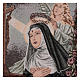 Saint Rita praying with angel tapestry 50x40 cm s2