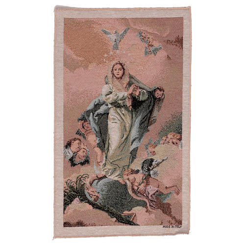 Immaculate conception by Tiepolo tapestry 19x11.6" 1