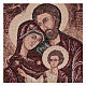 Arazzo Santa Famiglia Bizantina 40x30 cm s2