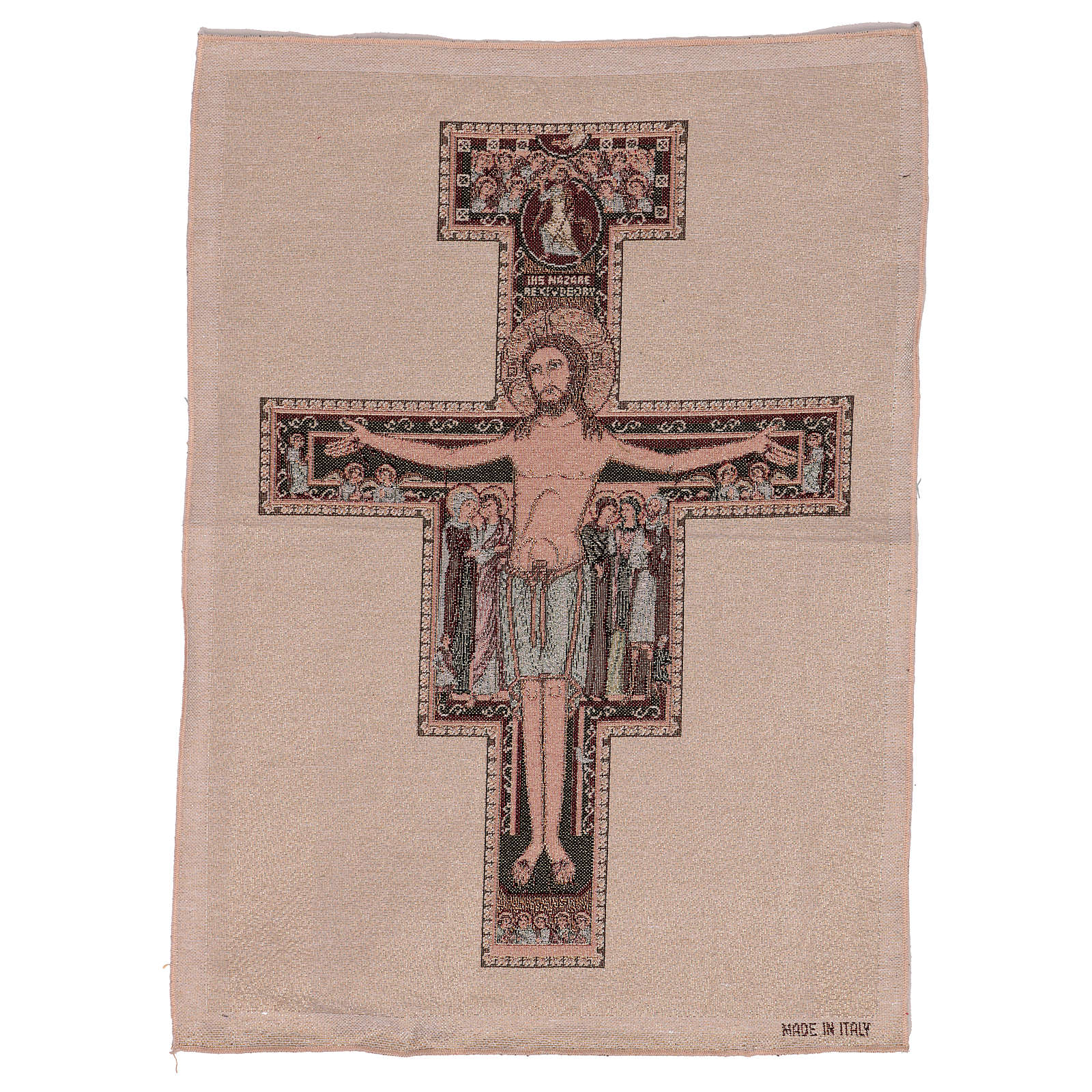 Crucifix of Saint Damien tapestry 50x40 cm online sales on HOLYART.co.uk