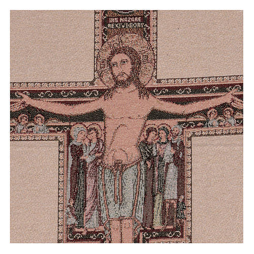 Gobelin Krucyfiks Świętego Damiana 50x40 cm 2