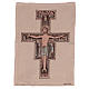 Tapestry of Saint Damien crucifix 20.5x15." s1