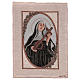 Saint Rita with cross and crown of thorns tapestry 50x40 cm s1