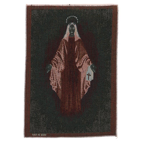 Wandteppich Maria vom Berge Karmel 45x30 cm 3