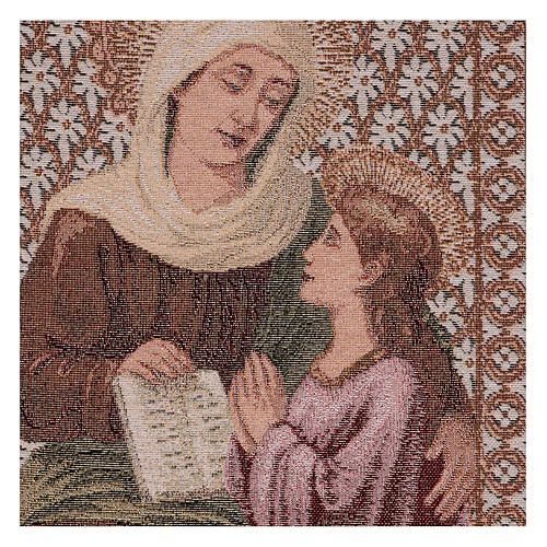 Saint Anne and Mary tapestry 50x40 cm 2