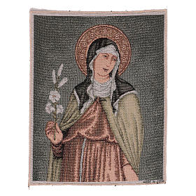 Saint Clare tapestry 15x12"