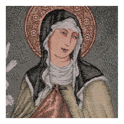 Saint Clare tapestry 15x12" 2
