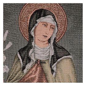 Saint Clare tapestry 19x15.5"