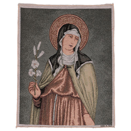 Saint Clare tapestry 19x15.5" 1