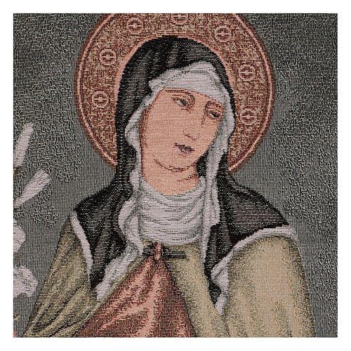 Saint Clare tapestry 19x15.5" 2