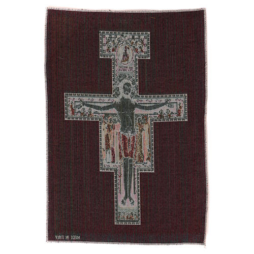 Crucifix of Saint Damien tapestry 40x30 cm 3