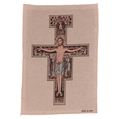 Crucifix of Saint Damien tapestry 17x12" 1
