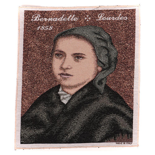 Wandteppich Bernadette Soubirous 35x30 cm 1