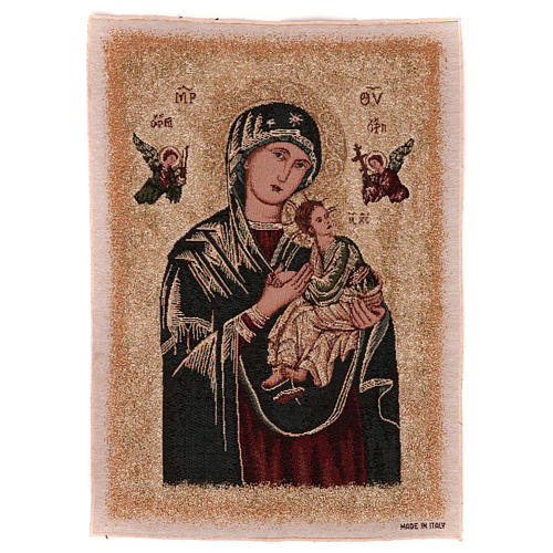Our Lady of Perpetual help tapestry 21x15" 1