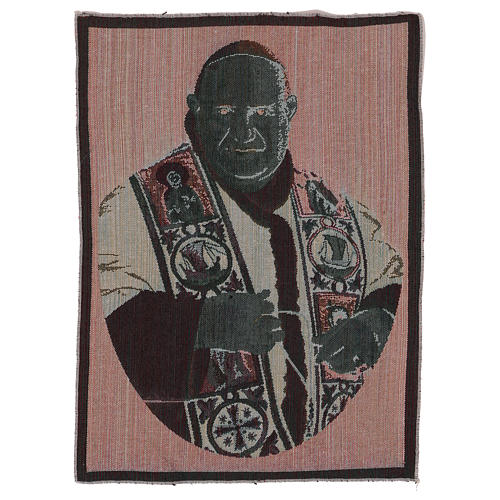 Pope John XXIII tapestry 13x24" 3