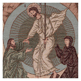 Byzantine resurrection tapestry 22x15"